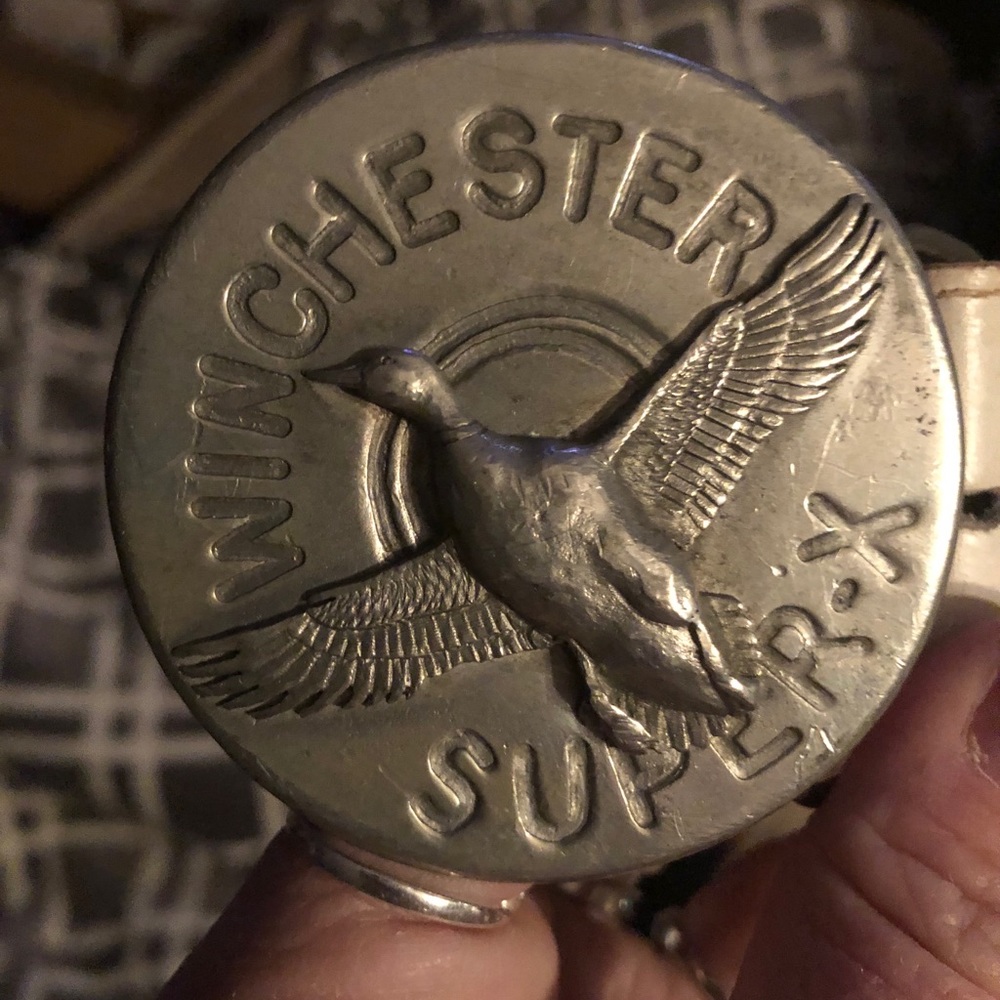 Winchester belt buckle and belt